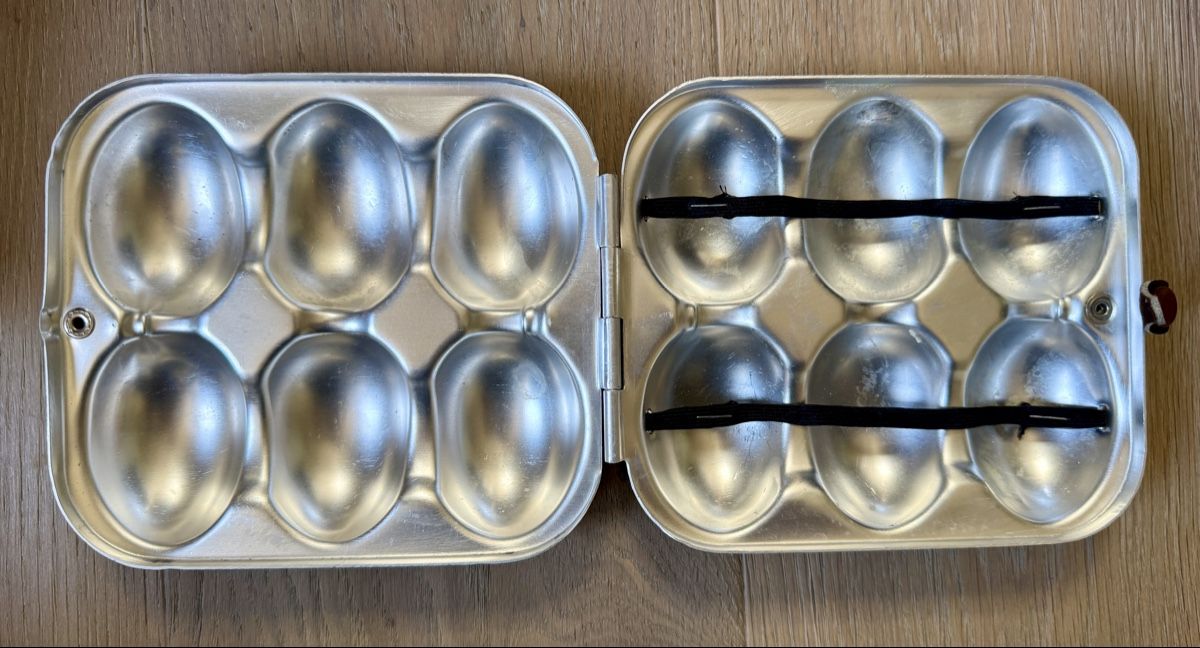 Behälter & Ähnliches: Seltene alte Eierbox Eierbehälter Alu Militär 6 Eier – Gebraucht aus Rothrist von Luckywinner 2