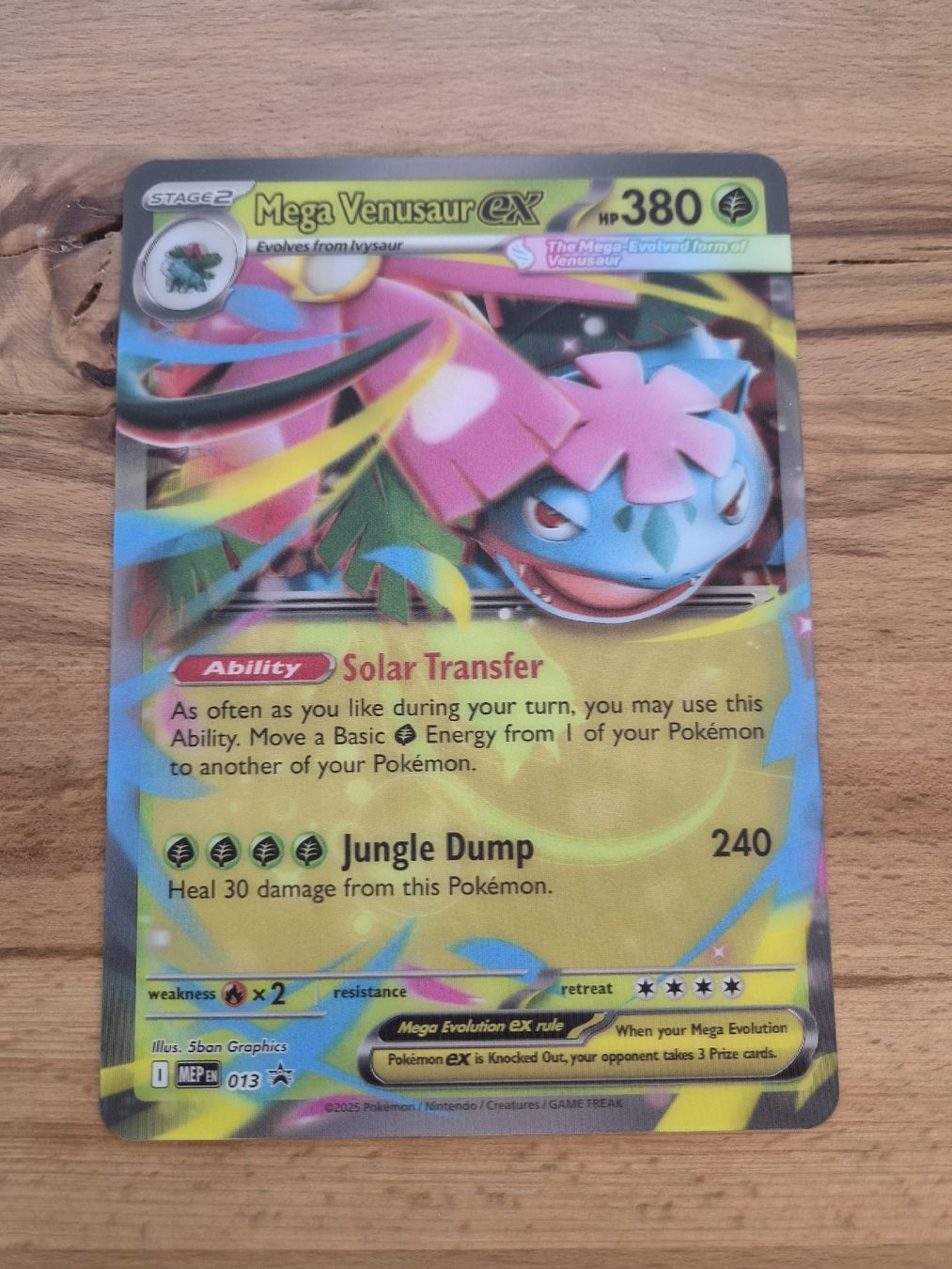 Karten: Mega Venusaur ex 013 JUMBO – Gebraucht aus Goldach von Napoleon_1992