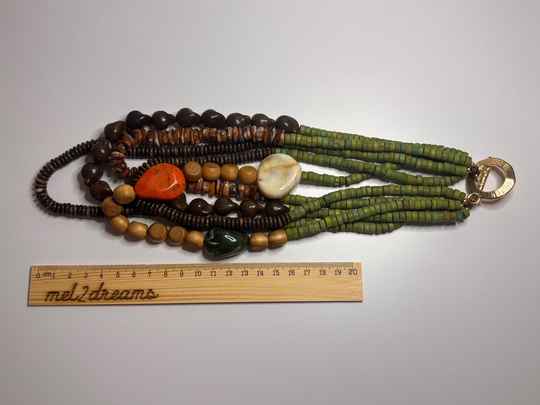 Catenine: Collier original vert et brun ✨ – Nuovo (secondo la descrizione) da Lausanne venduto da mel2dreams 7
