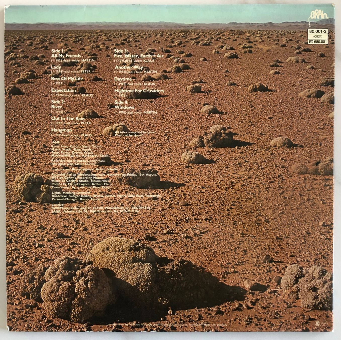 Schallplatten: JANE - JANE LIVE – Gebraucht aus Poliez-Pittet von Newtown-Records 1