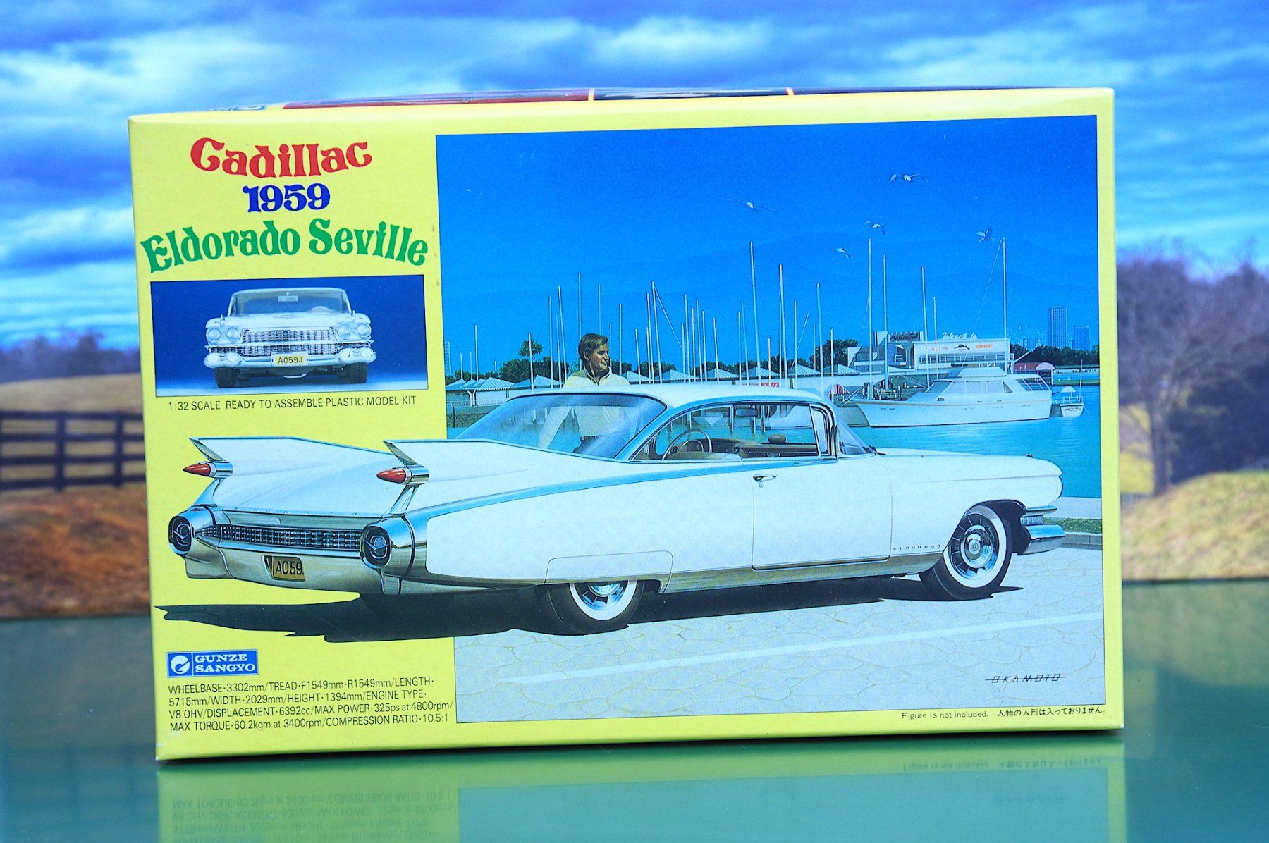 Gunze Sangyo Vintage 1963 Ford Thunderbird Hardtop 1/32nd #G-169:700