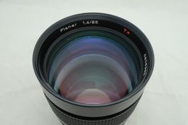 JETZT sofort!  Contax C/Y Carl Zeiss Planar 85mm f1.4 & Geli