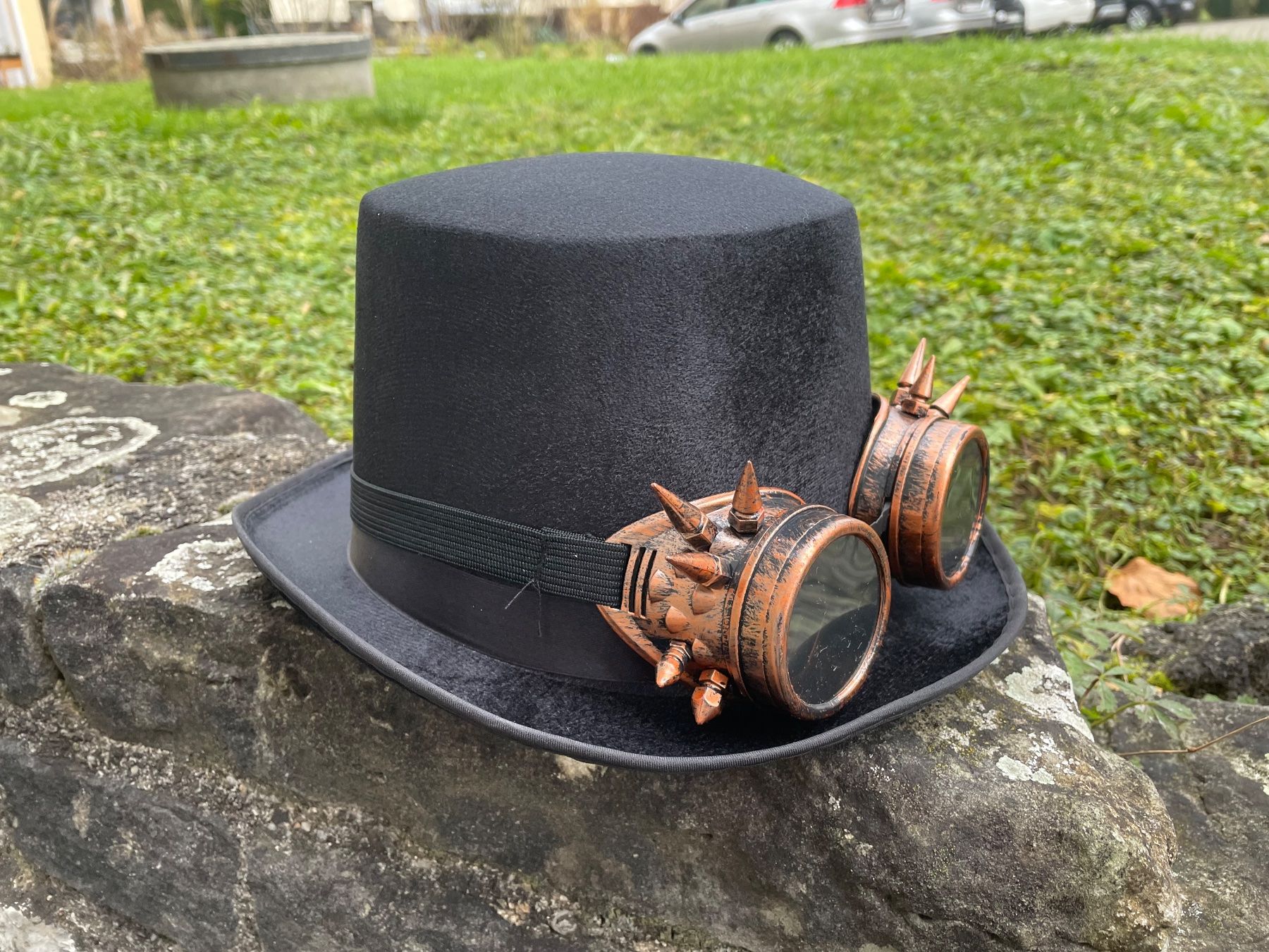 Hüte, Mützen & Caps: Steampunk Zylinderhut mit Brille Halloween – Neu (gemäss Beschreibung) aus Zürich von Sundaygirl 2