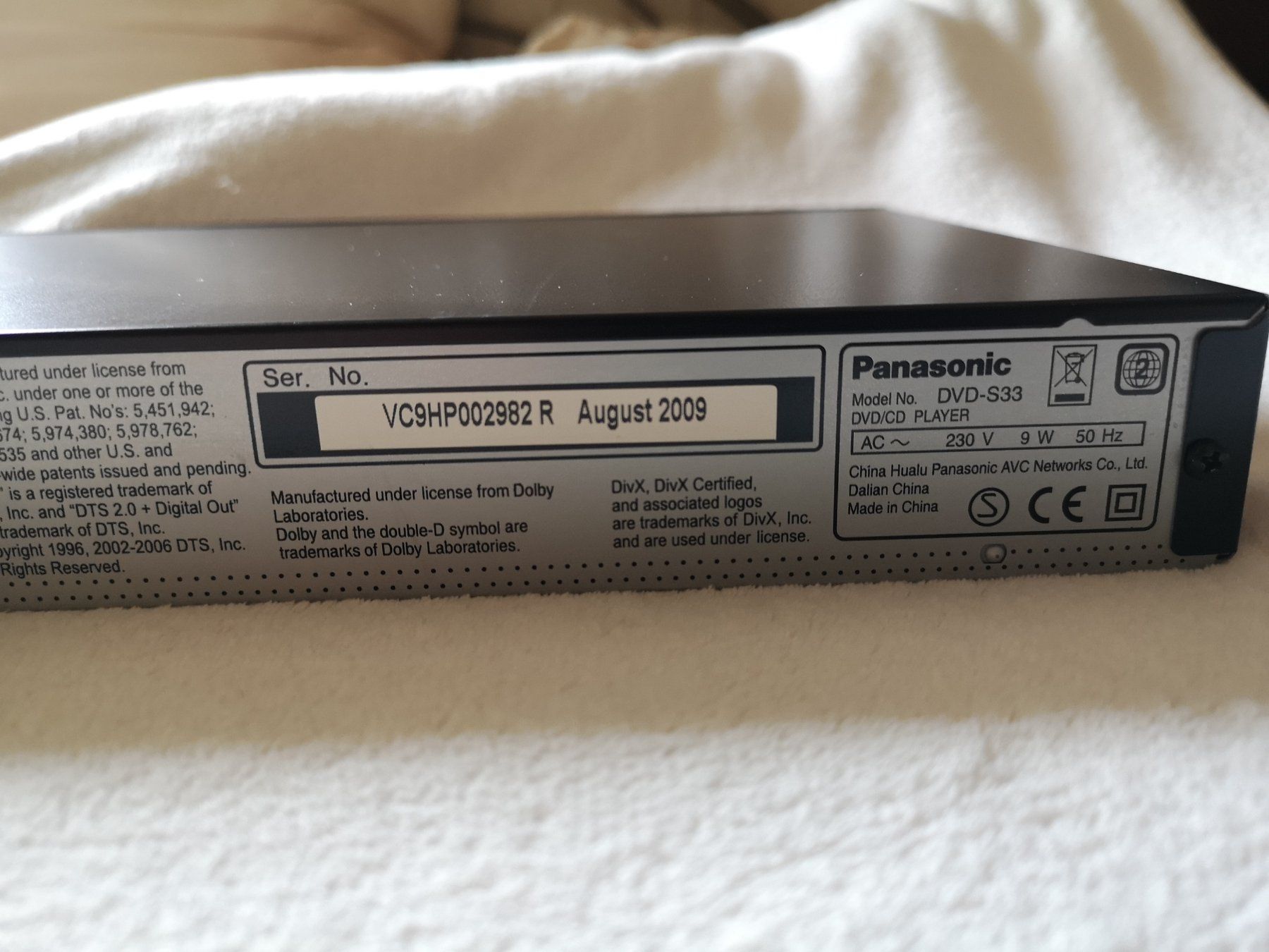 Panasonic Sistemi audio & multimediali: Panasonic DVD/CD Player mit Fernbedienung – Usato da Meilen venduto da msc_h98p 6