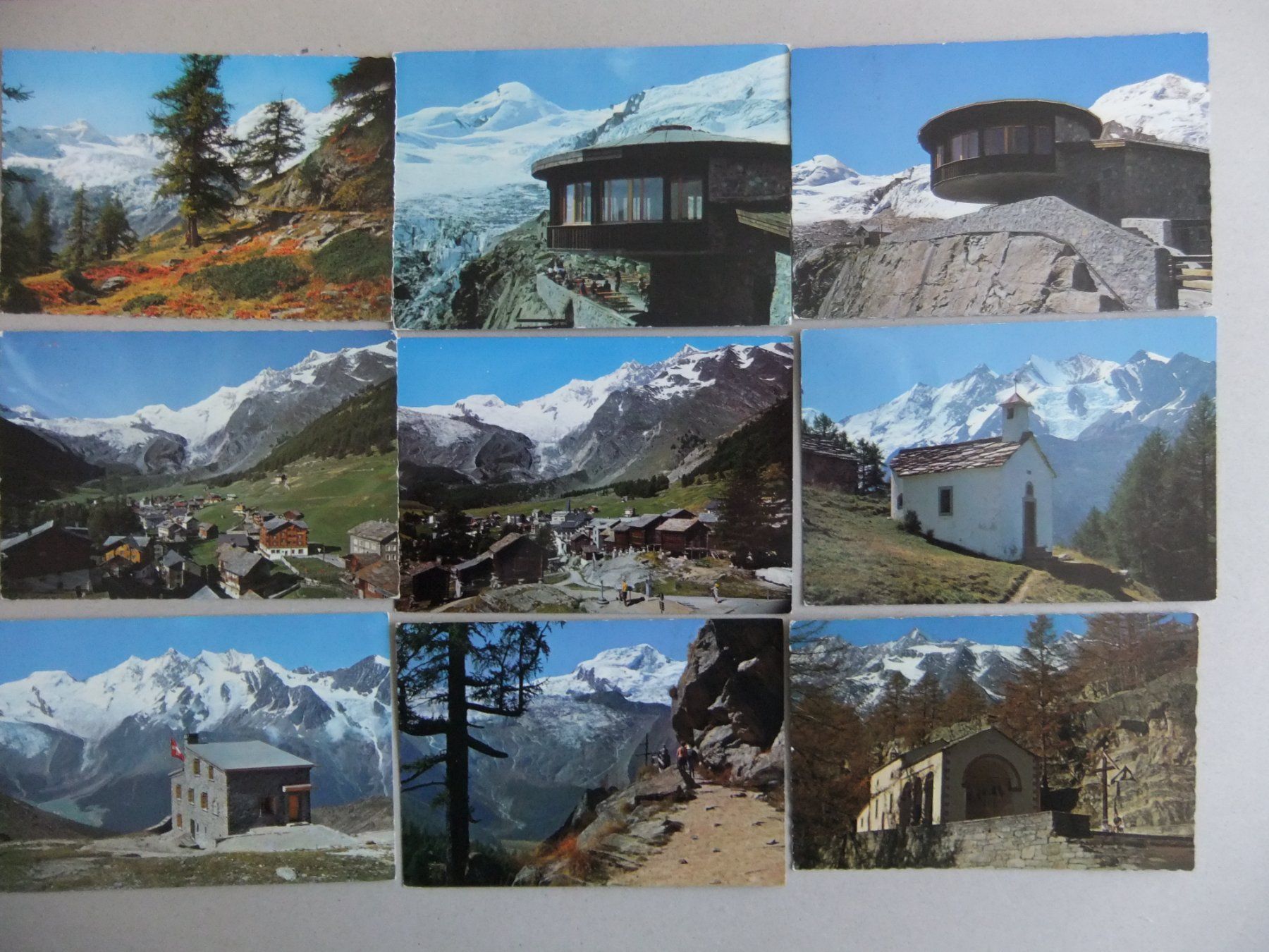 Ansichtskarten: 36 kleinformatige AK Saas-Fee – Gebraucht aus St. Niklaus VS von wunschlos54 1