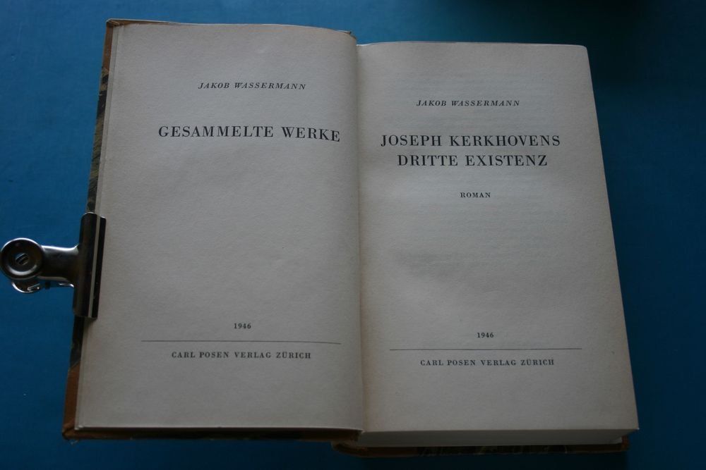 Libri: Jakob Wassermann – Usato da Winkel venduto da Gallica 8