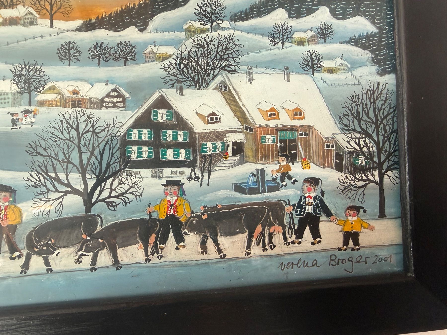 Dipinti: Winterbild von Verena Broger – Usato da Eichberg venduto da Peter0231 3