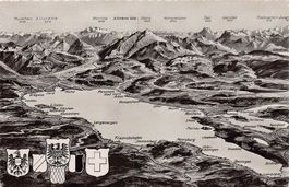 Vogelschau-AK Bodensee um 1940