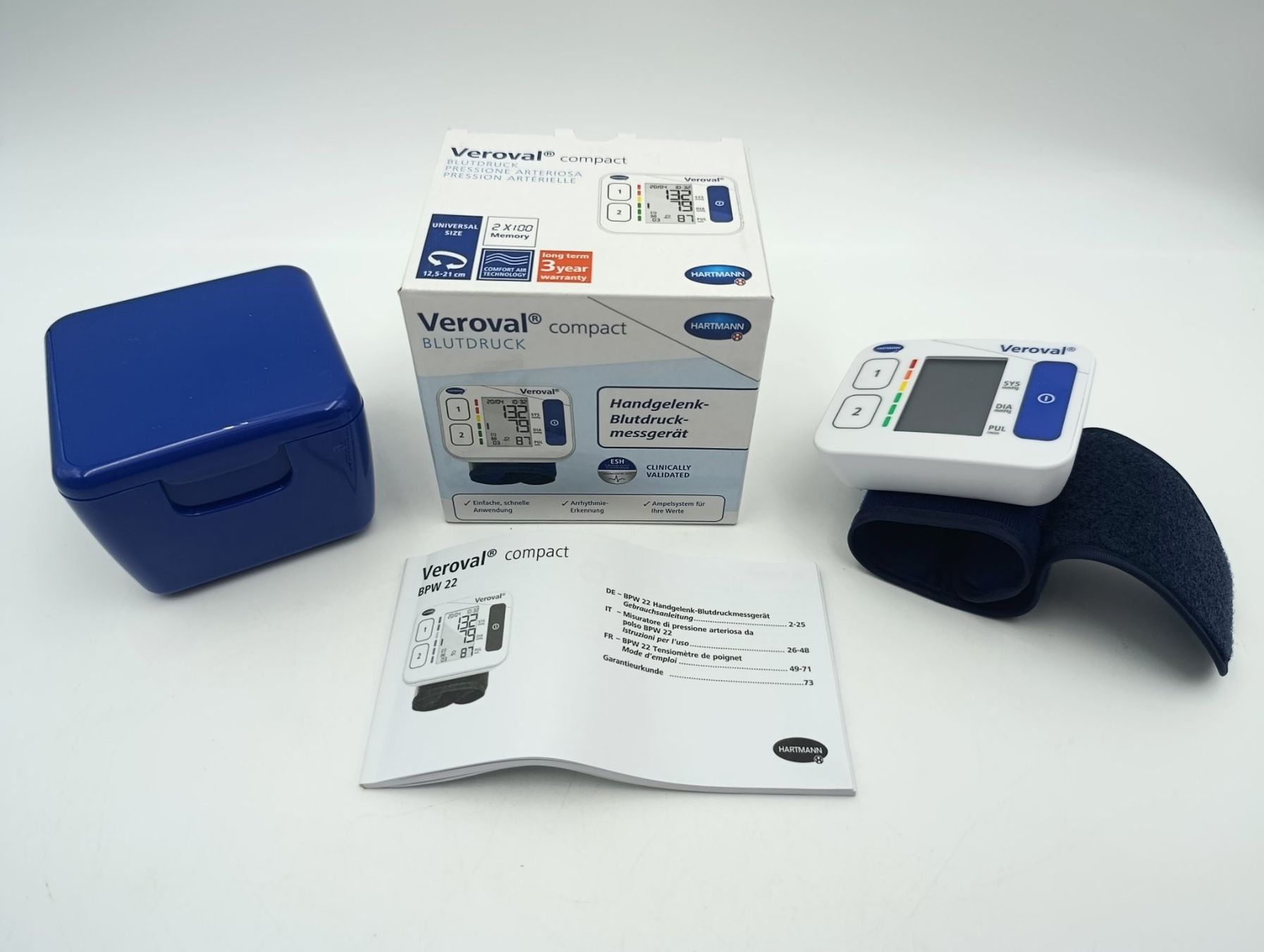 Hartmann Attrezzature mediche: Hartmann Veroval compact Handgelenk-Blutdruckmessgerä – Usato da Wil SG venduto da Donaldus