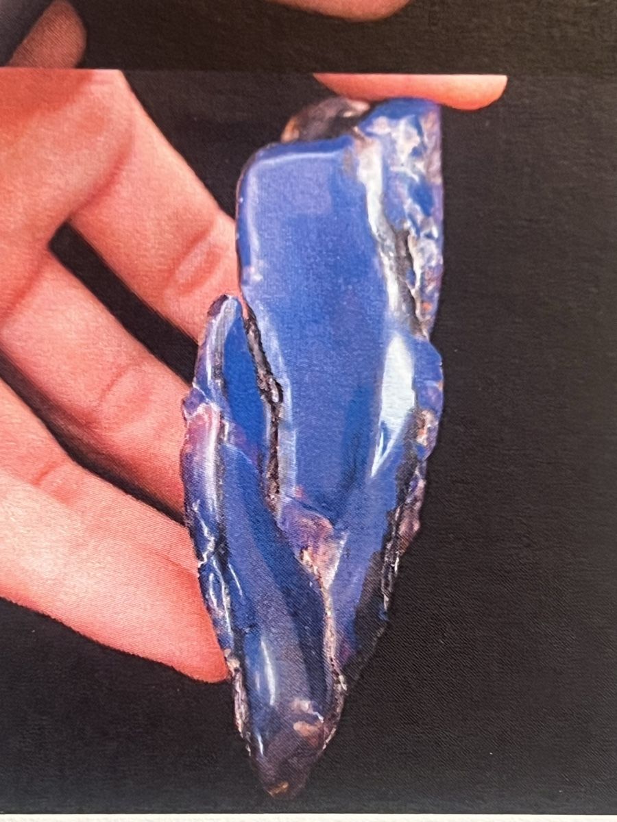 Fossili: Blauer Bernstein, teilweise Poliert – Usato da Oerlingen venduto da Lucaphil01