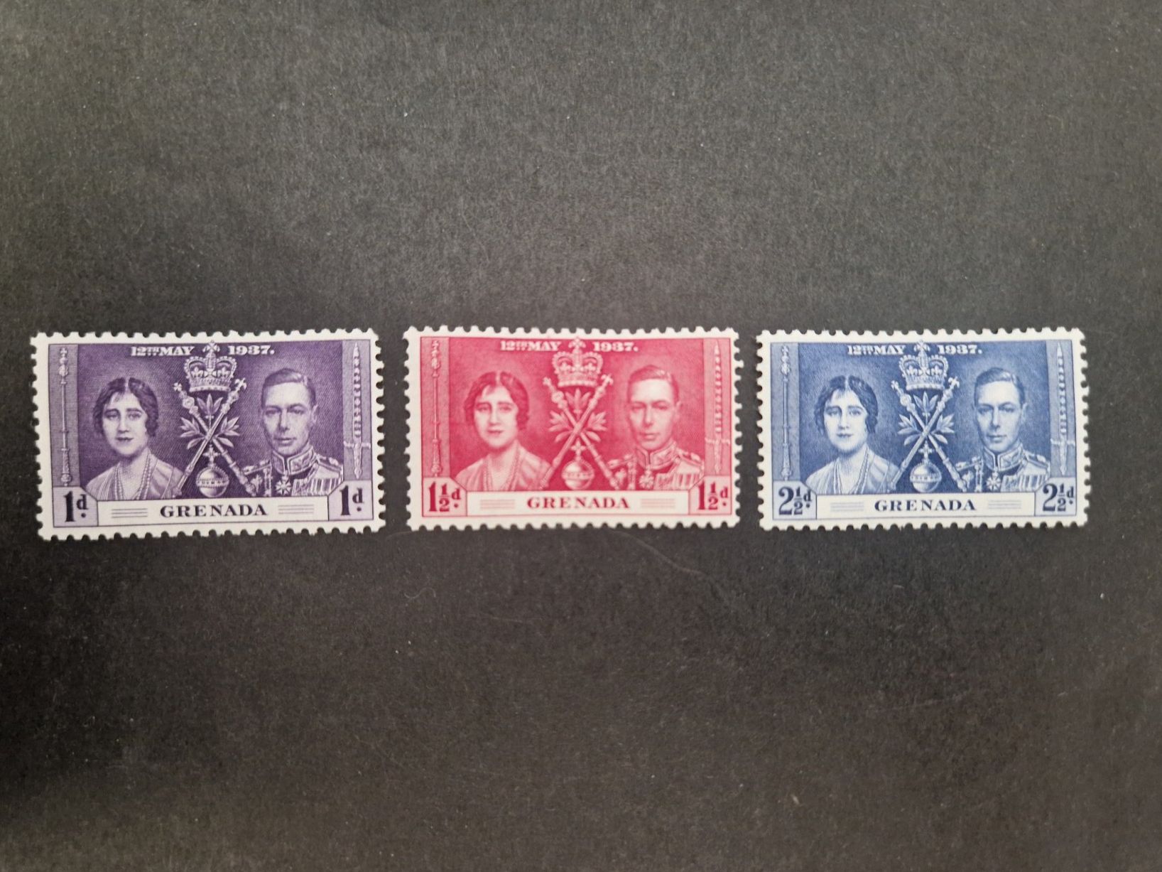 Tutti i francobolli: 3 Grenada Kronung Briefmarken 1937 – Nuovo (secondo la descrizione) da Münchwilen TG venduto da Nonno39