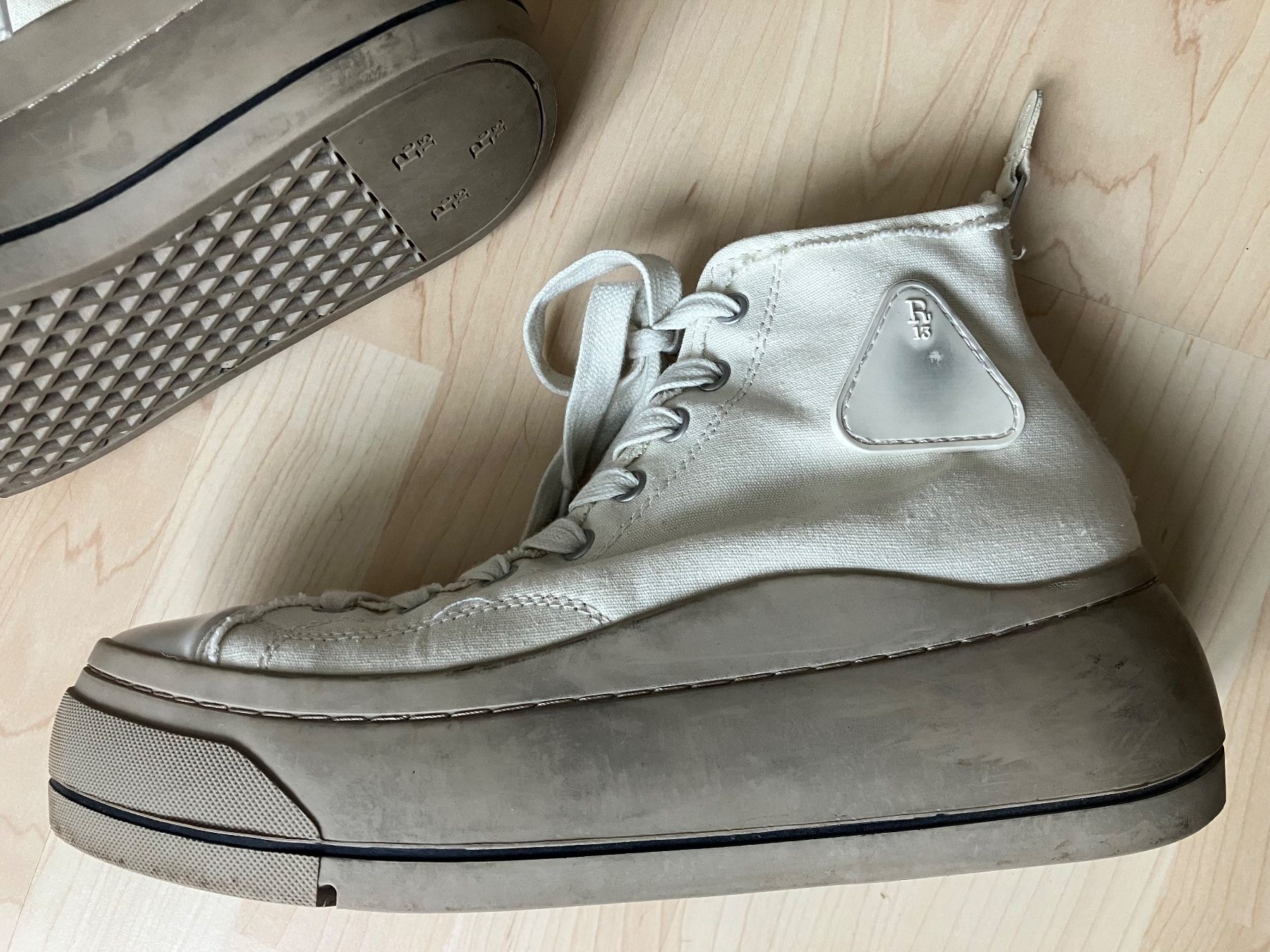 Scarpe da uomo: R13 `Kurt` High-Top Sneakers – Usato da Jona venduto da jallah 9