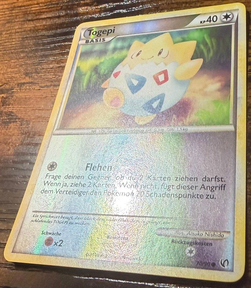 Pokémon Carte collezionabili: Togepi Reverse Holo 70 1/2 – Usato da Zürich venduto da PEACECOCOON 1