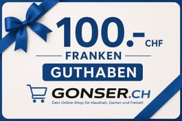 Gutschein 100 Franken Gonser.ch neu