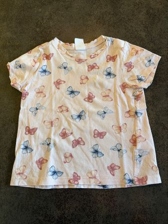 H&M T-Shirt Gr. 86 mit süssem Schmetterlingsmuster🦋 Top!