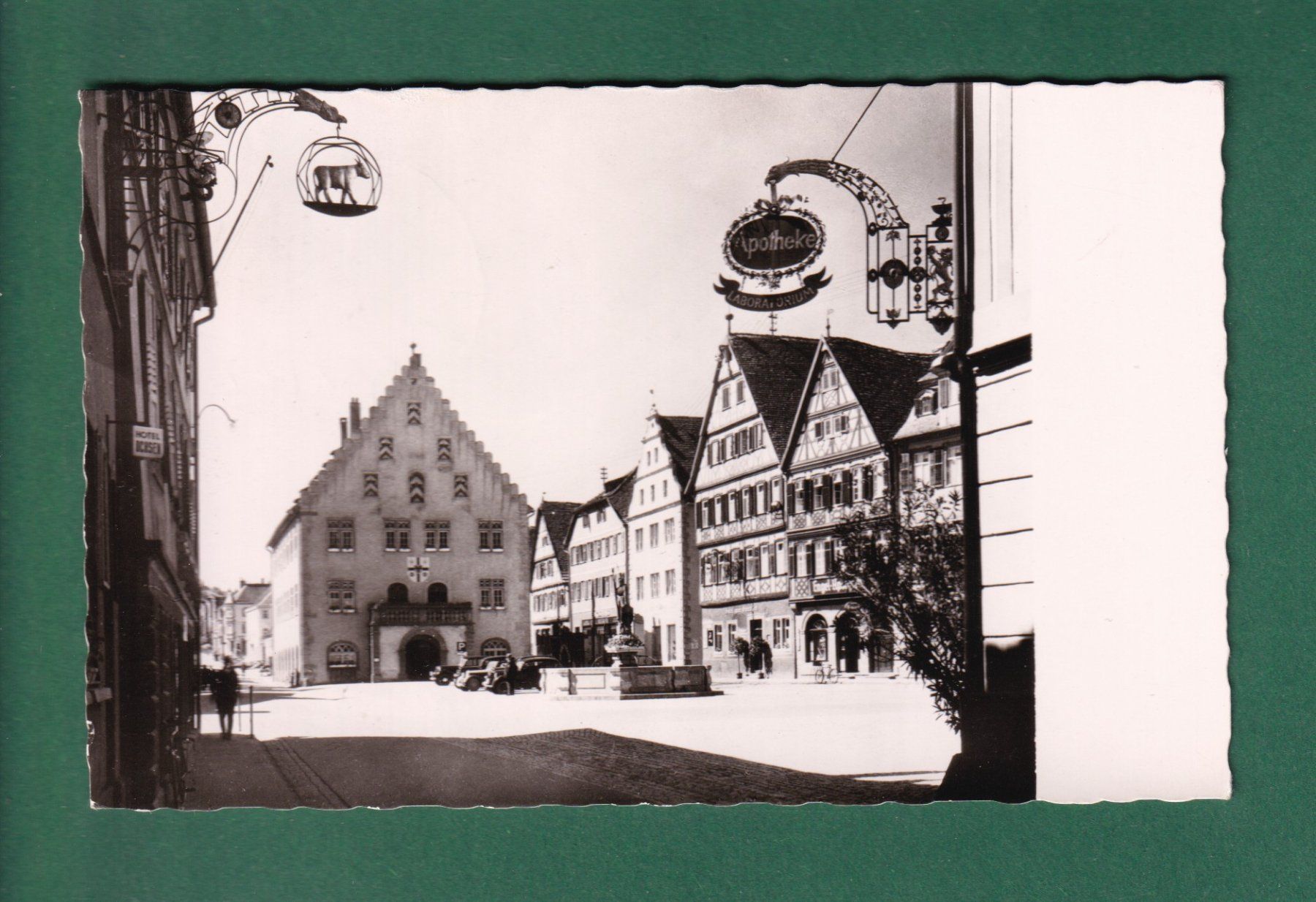 Ansichtskarten: BAD MERGENTHEIM - Marktplatz - 1959 – Gebraucht aus Pully von nicecards-shop