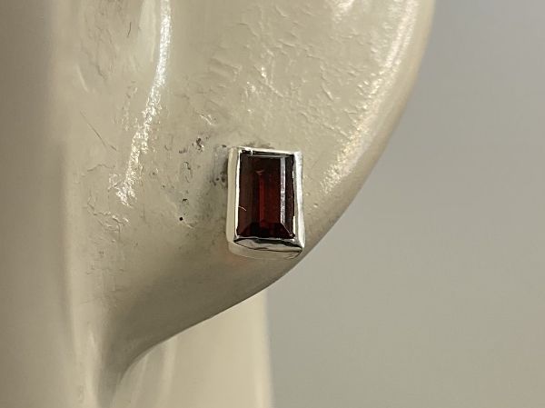 Orecchini pendenti & Orecchini a lobo: Ohrstecker, Granat in Sterlingsilber – Nuovo (secondo la descrizione) da Luzern venduto da S.Kern01