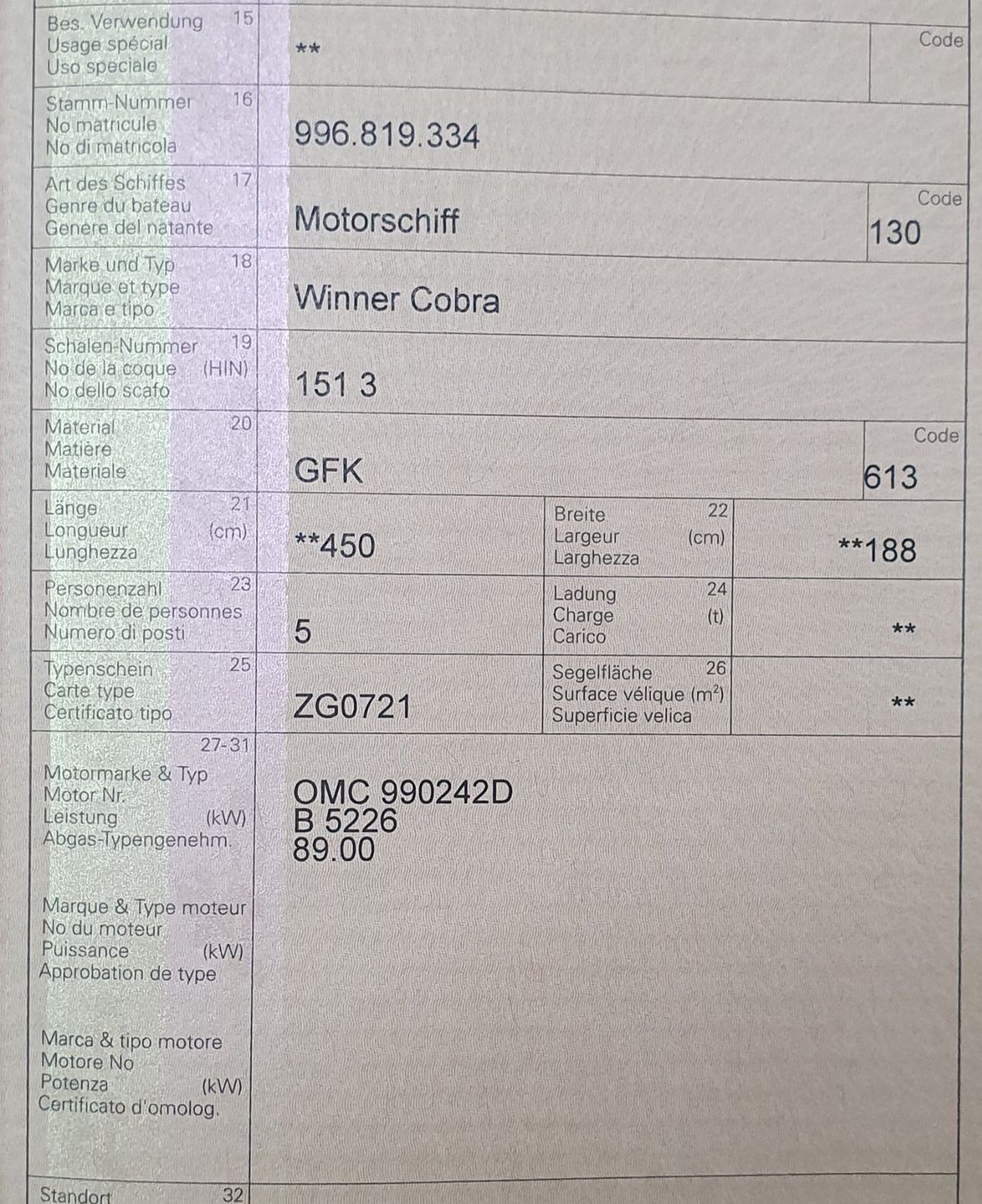 Barche: Motorboot Winner Cobra mit OMC Sterndrive 400 – Usato da Sins venduto da Aiglenoir 8