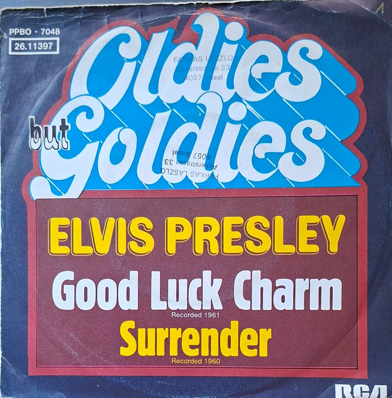 Schallplatten: Vinyl-Single Elvis Presley - Good Luck Charm / Surrender – Gebraucht aus Langenthal von Modo39