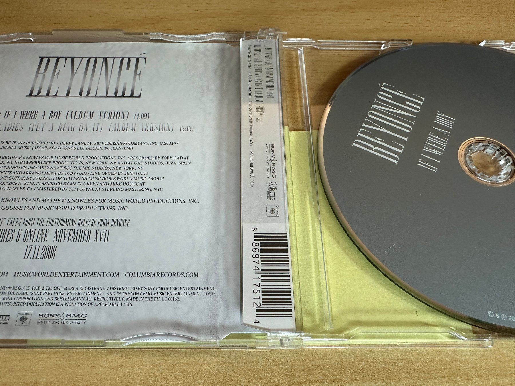 CD: Beyoncé – If I Were A Boy - Single CD – Usato da Rikon im Tösstal venduto da Alpenmutz 1