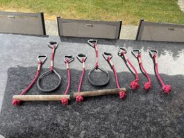 SchaukelzubehöR Schaukelringe Kletterstange Schaukelsitz Set