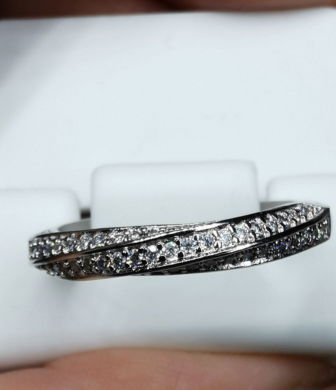 Anelli: Bague argent avec diamants de moissanite certifiés GRA – Nuovo e nell'imballaggio originale da Reconvilier venduto da Tsma67