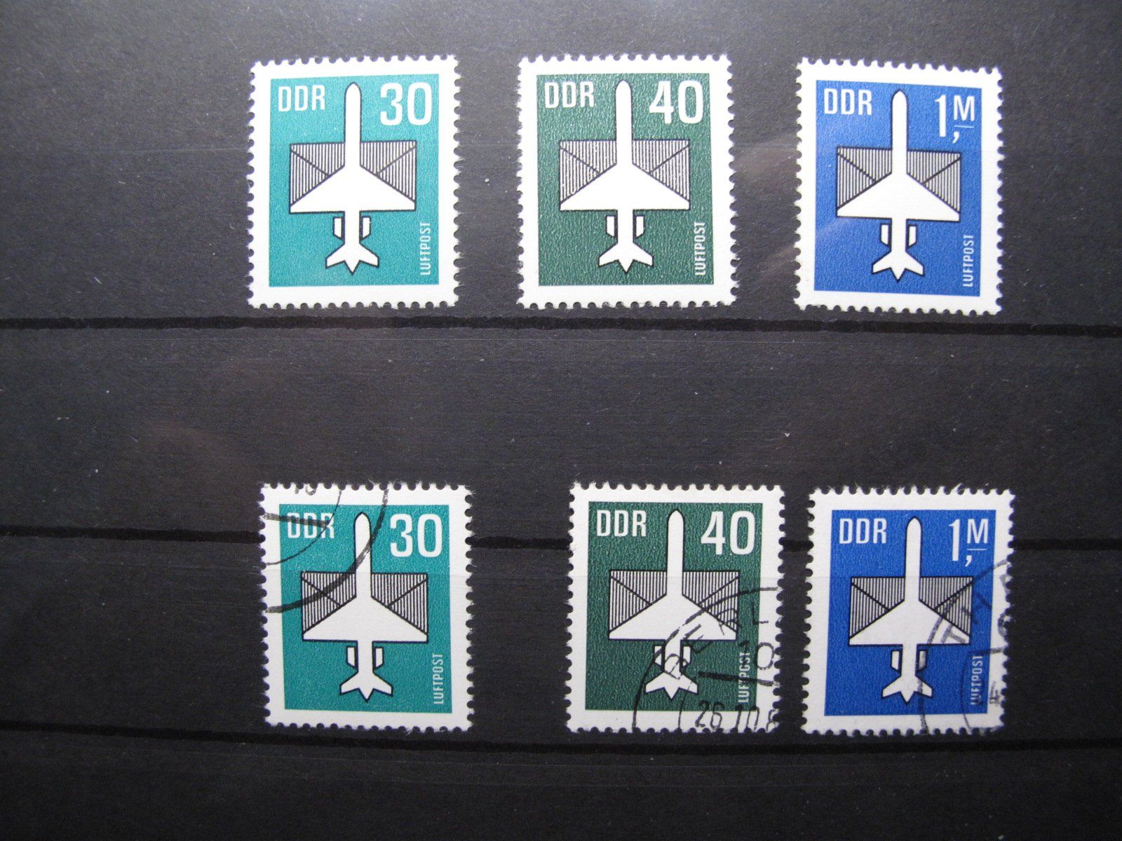 Tutti i francobolli: DDR 1982 Flugpost gest / ** – Usato da Wil SG venduto da fva01