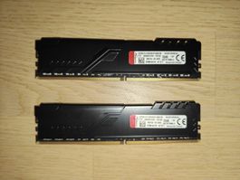 Kingston HyperX FURY Black 64 GB, 2 x 32 GB Module DDR 4