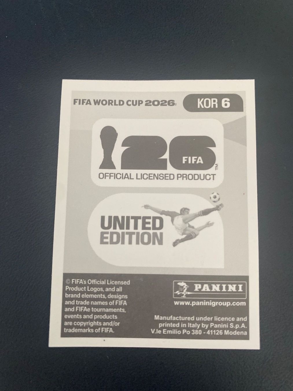 Panini Carte collezionabili: Panini FIFA World Cup Sticker KOR 6 – Usato da Glattbrugg venduto da riseca 1