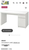 Ikea Malm Schreibtisch / Pult, weiss 140x65cm