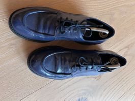 Chaussures bleues vernies taille 39 excellent état
