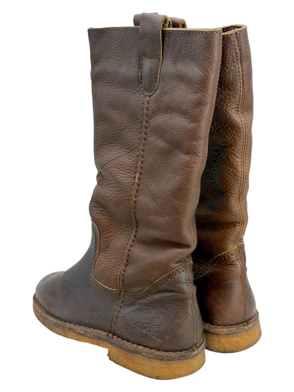 TBS Damenschuhe: Bottes TBS fourrées en cuir marron. Pointure 39 – Gebraucht aus Cossonay-Ville von PatineDuTemps 6