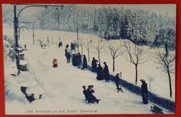 Zürich 1906 - Schlittbahn auf dem Dolder