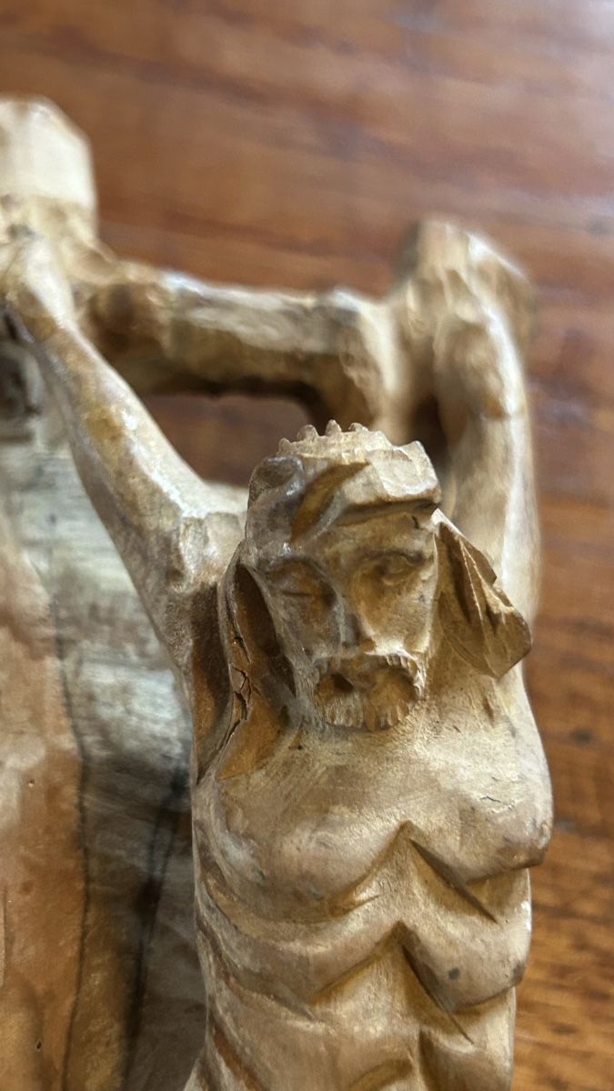 Sculture & Statue: Jesus der Gefesselte, Statuette aus Olivenholz – Usato da Riedholz venduto da Frettchen63 1