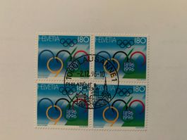 PTT-Heft 2.12.96 1000 Lausanne 1, 4er-Block