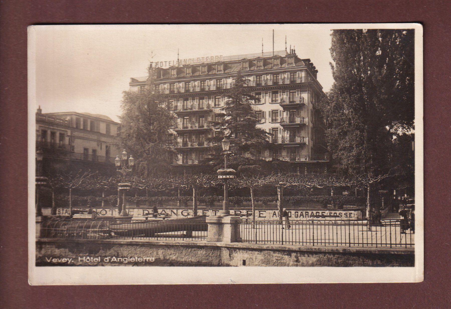 Ansichtskarten: VEVEY - Hôtel d'Angleterre – Gebraucht aus Pully von nicecards-shop