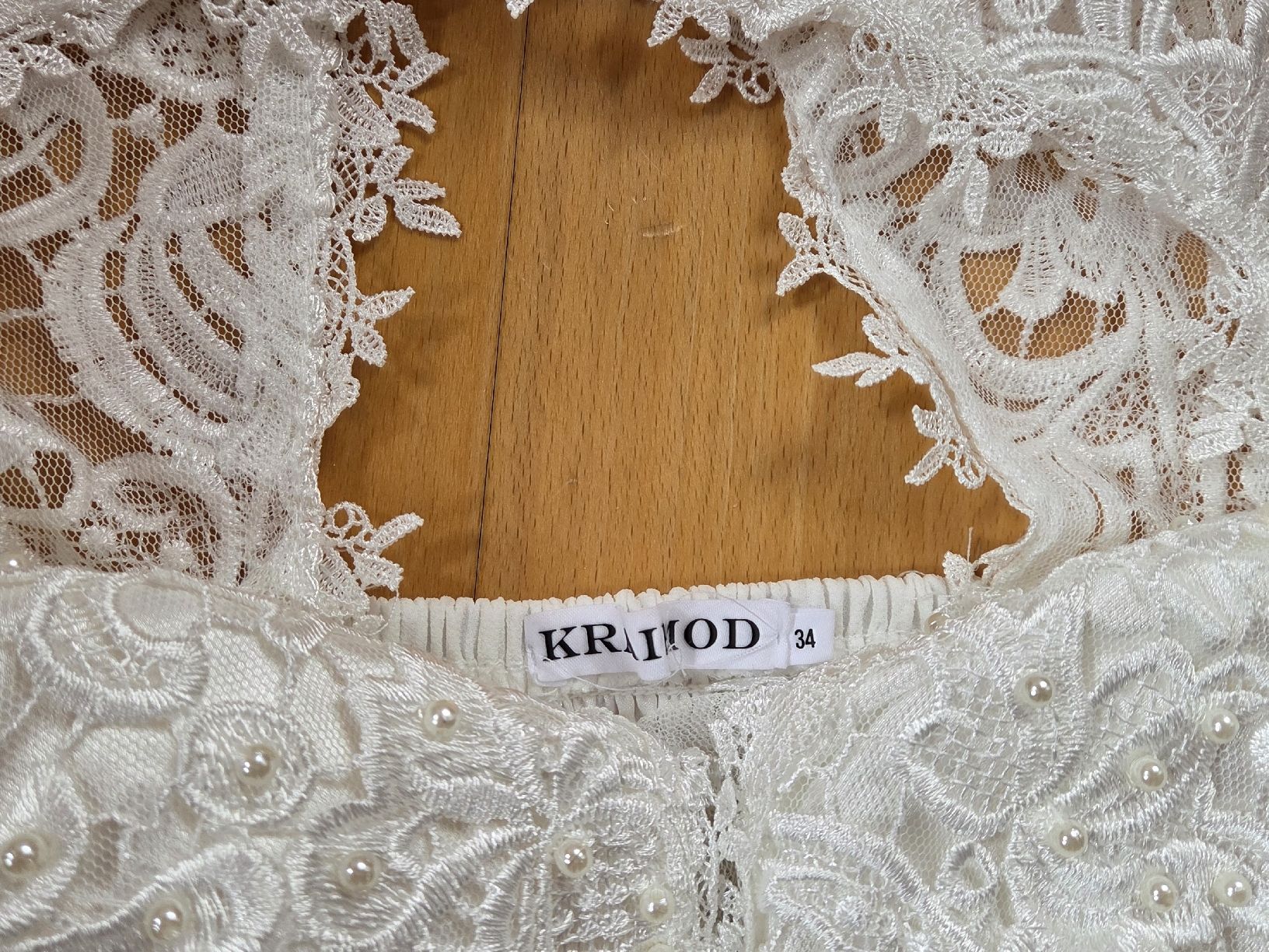 Vestiti: Weisses Kleid mit Spitze KRAIMOD – Nuovo (secondo la descrizione) da Schneisingen venduto da mila-r 3