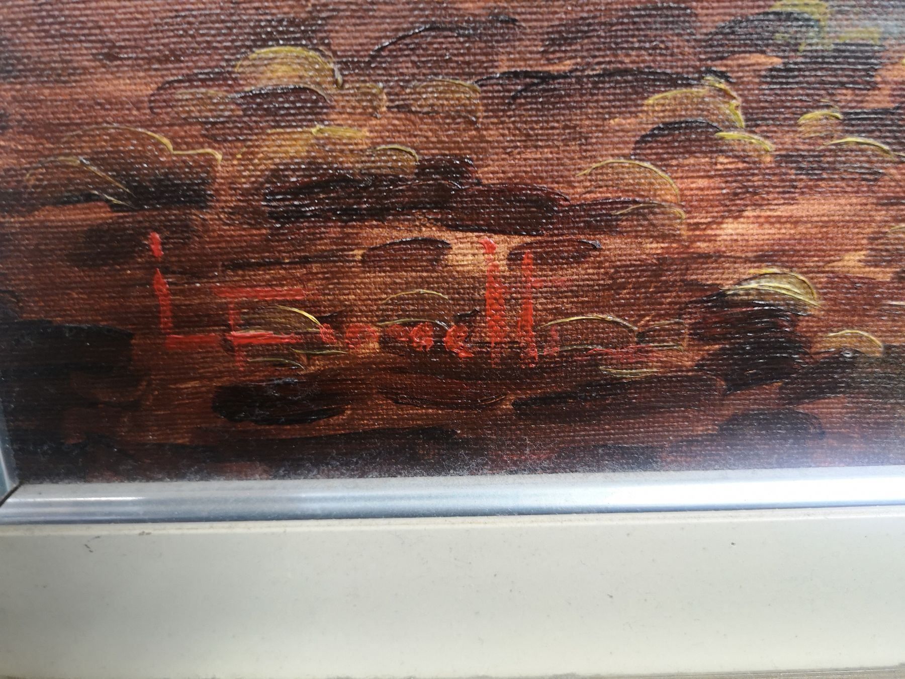 Gemälde: GRANDE HUILE SUR TOILE SIGNÉE – Gebraucht aus Genève von Qanil77 2