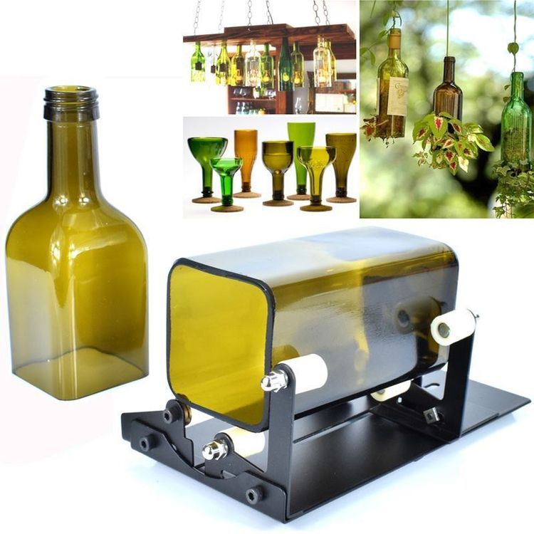 Glasflaschenschneider 150W – Flaschenschneide-Maschine Mit Kupfermotor, 2000-6000 U/min