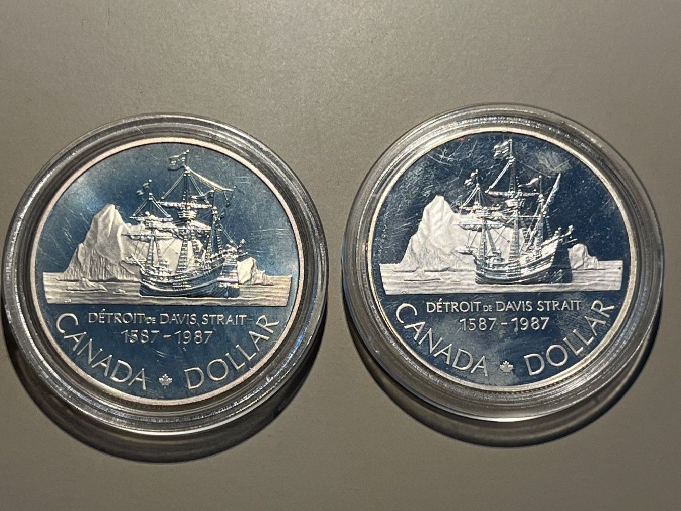 Tutti le monete: 2 Kanadische Silbermünzen 1987 – Usato da Schaffhausen venduto da pat_vk6c