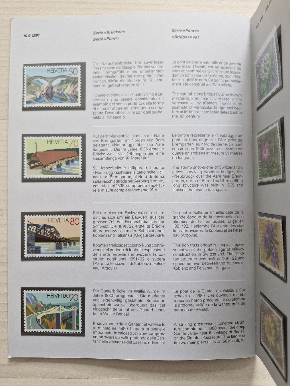 Alle Briefmarken: Jahresbuch 1991 postfrisch CH-Briefmarken – Neu (gemäss Beschreibung) aus Frauenfeld von Kasico 7