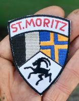 VINTAGE Badge ST. MORITZ ST. GALLER STICKEREI wappen
