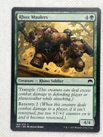 Magic The Gathering: Rhox Maulers, Karte