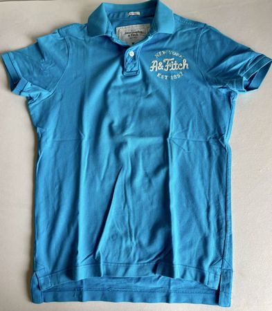 Abercrombie & Fitch Poloshirt Hellblau, Gr. M, Top