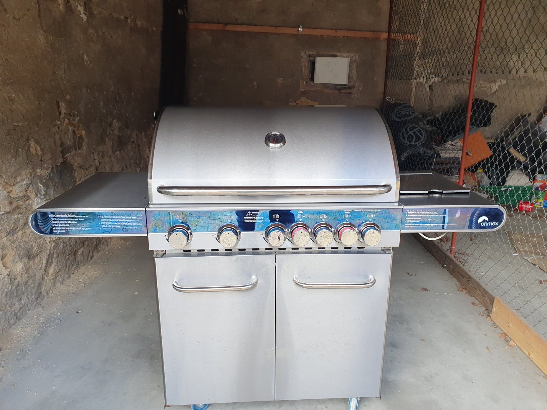 Ohmex Griglie: Ohmex Gasgrill 6 Brenner Edelstahl – Usato da Schupfart venduto da Tuefeli74