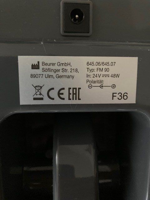 Beurer Dispositivi per massaggi: Beurer Fussmassage FM 90 – Usato da Cham venduto da I7I7 1