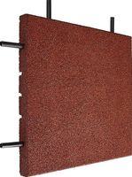 12 Fallschutzplatten rot  sehr guter Zustand