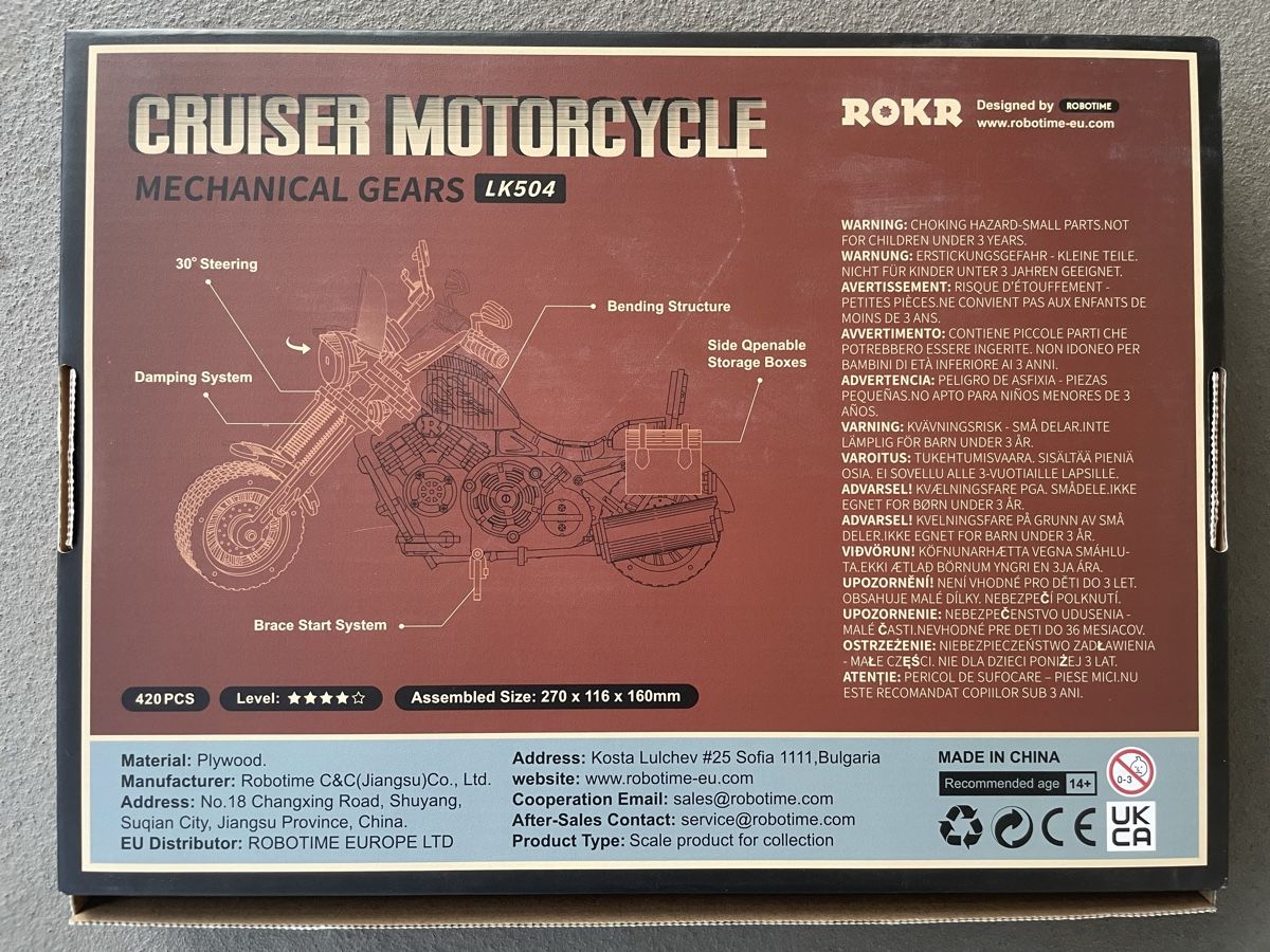 Puzzles: Rokr LK504 Motorrad Holzpuzzle – Neu und originalverpackt aus Tägerwilen von Shaimaa 2