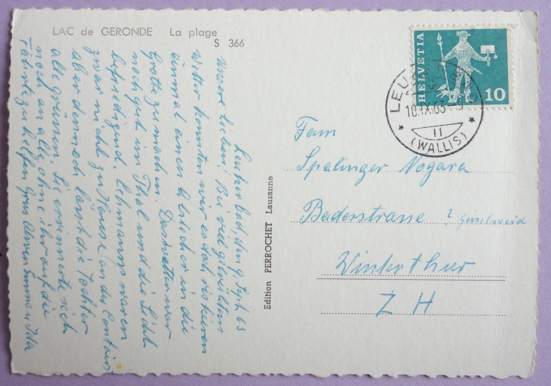 Cartoline postali: Lac de Géronde - La Plage – Usato da Fétigny venduto da Billy2miny 1