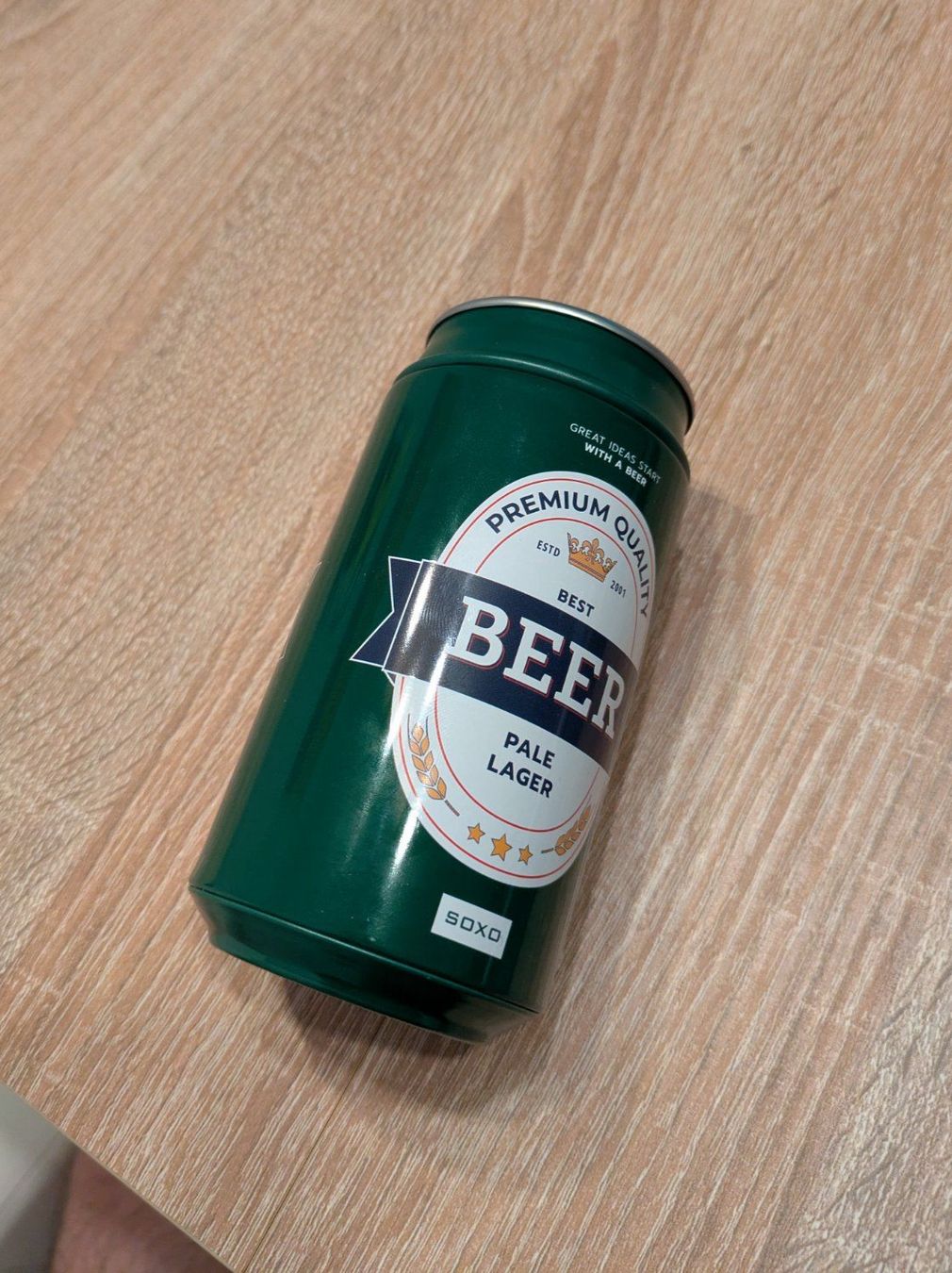 Giocattoli: Beer Aluminium Can - Socks package (empty), pen holder – Usato da Losone venduto da AlpineLayer